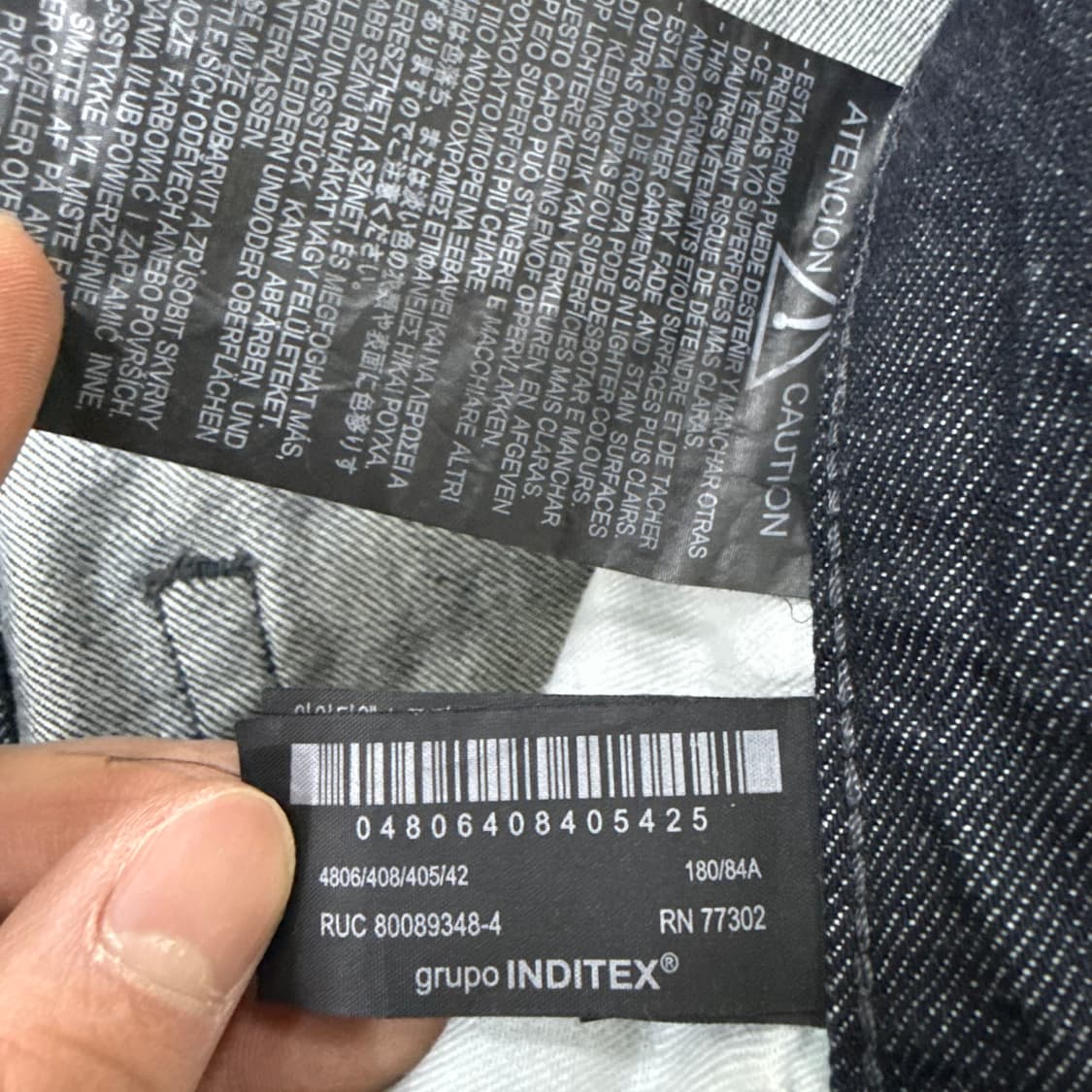 32 자라 생지 와이드 데님팬츠 0210T 상품이미지5