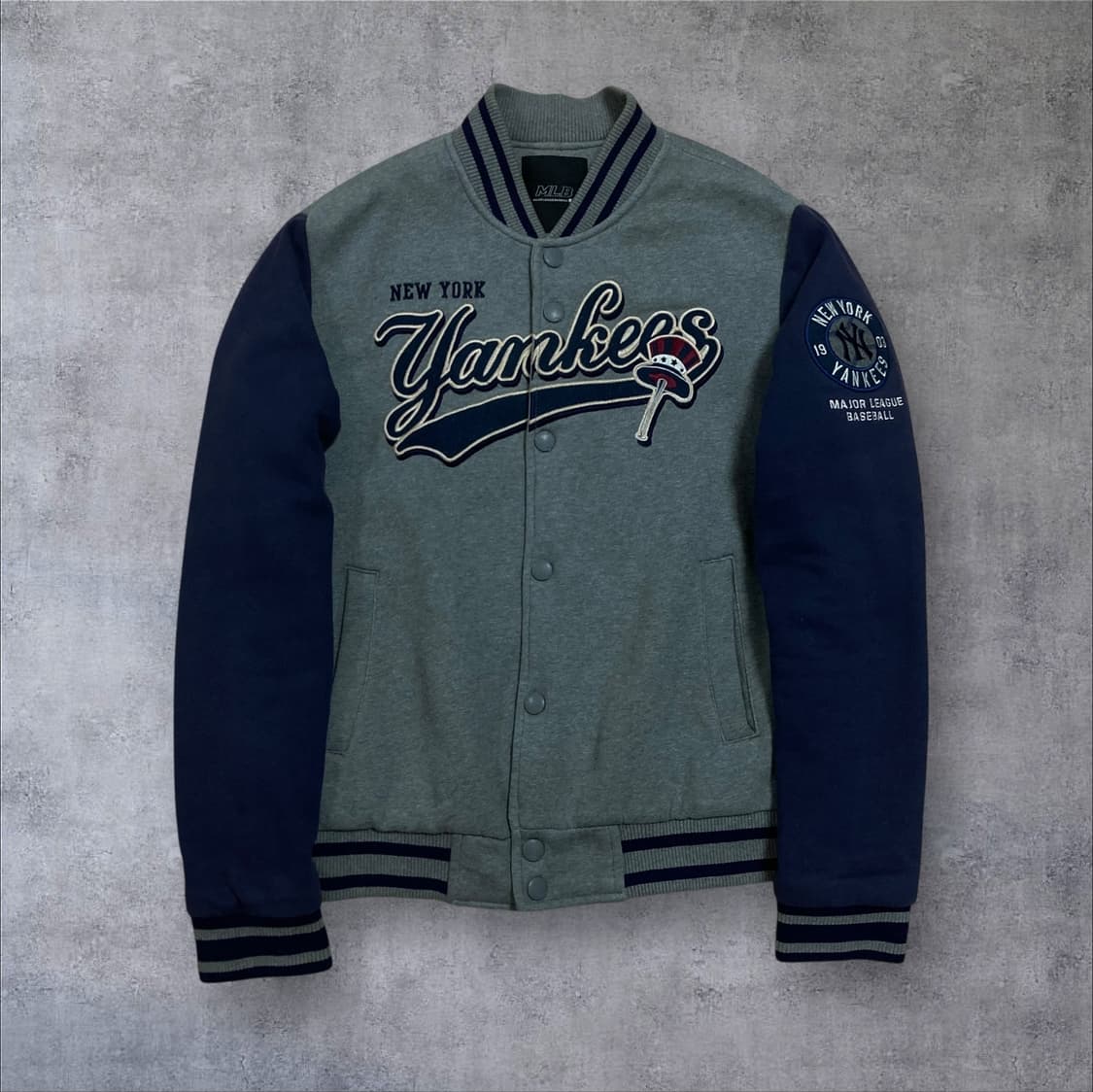 MLB 뉴욕양키스 빅로고 코튼 바시티 자켓 상품이미지1
