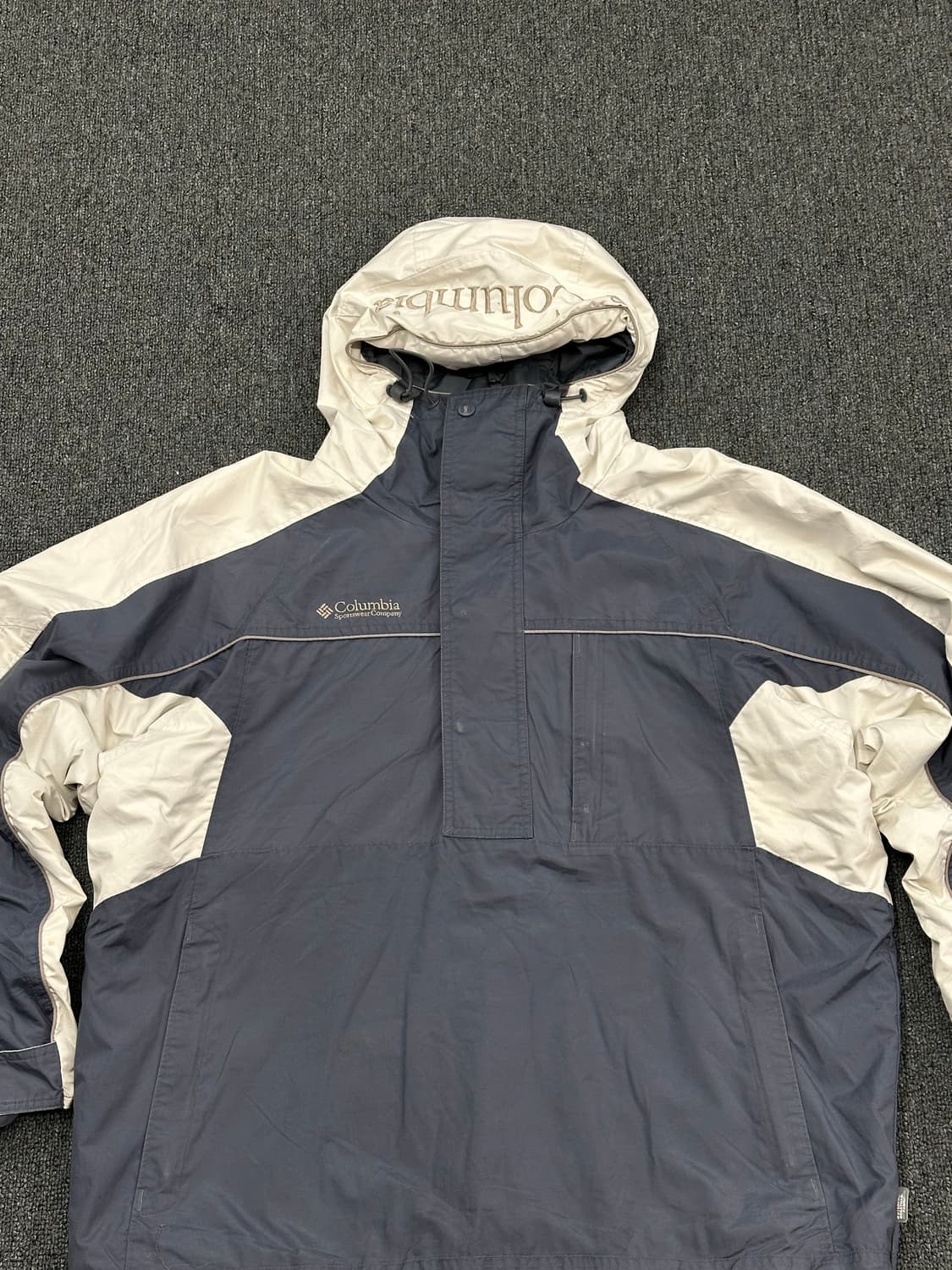 M)콜롬비아 고프코어 배색 하프집업 패딩 바람막이 상품이미지6