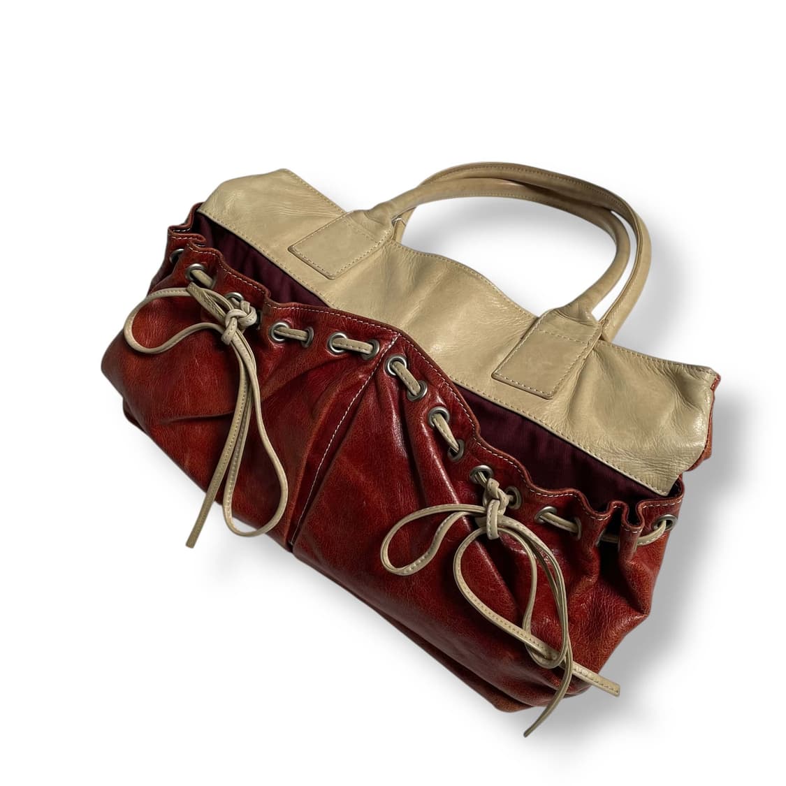 Orobianco 리본 레더백 (italy)   상품이미지2