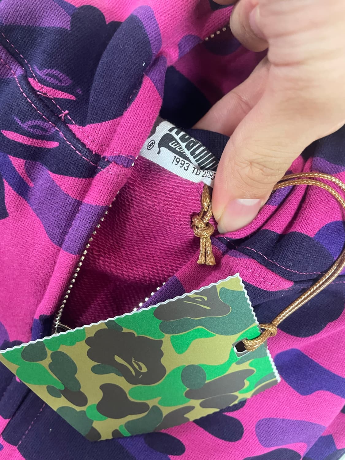 베이프 퍼플 샤크 후드집업 xl 상품이미지2