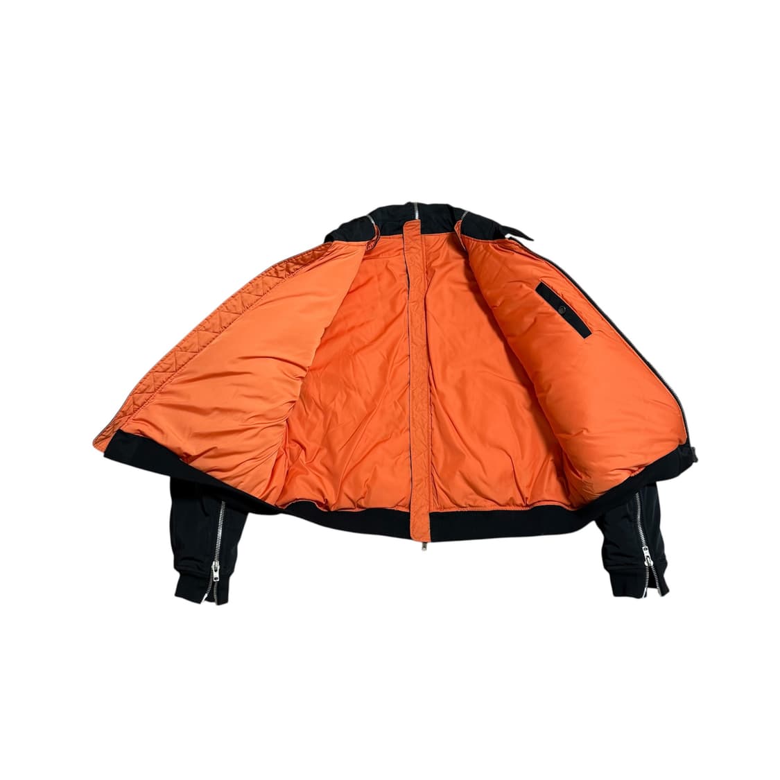 [XL] 빈티지 블랙 지퍼 디테일 봄버자켓 상품이미지4