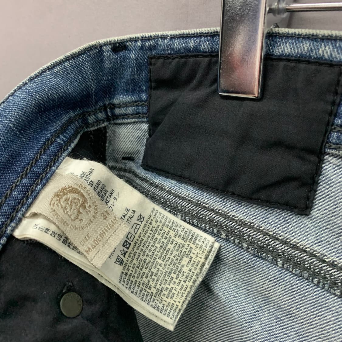 31인치 디젤 tepphar 슬림 케롯핏 데미지 스판 데님 청바지 상품이미지8