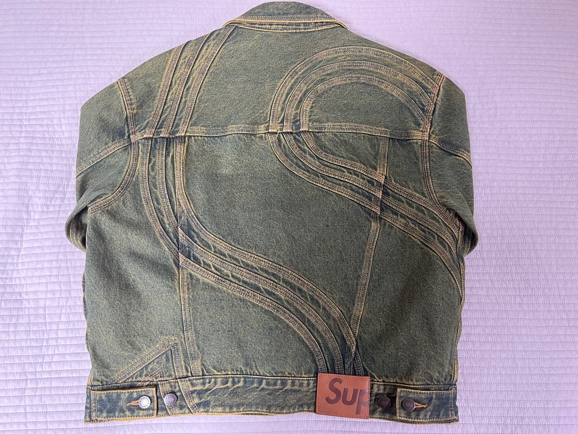 Supreme s logo denim setup dirty green 상품이미지5