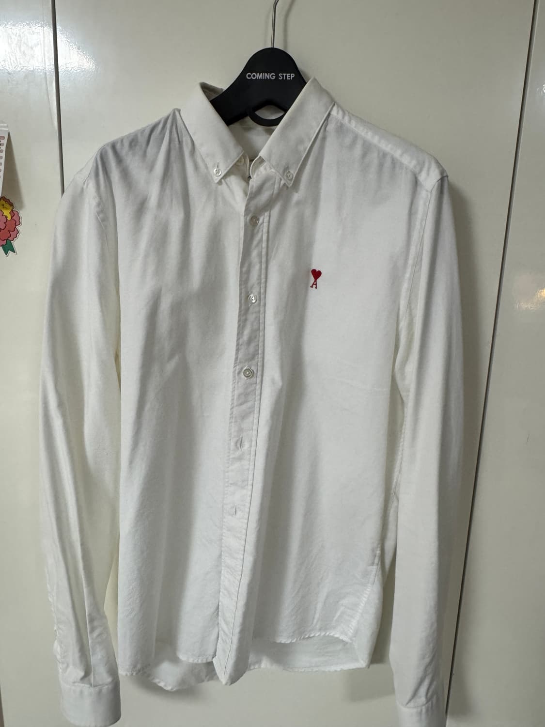 아미(Ami) 하트로고 화이트 셔츠 38 사이즈 상품이미지4