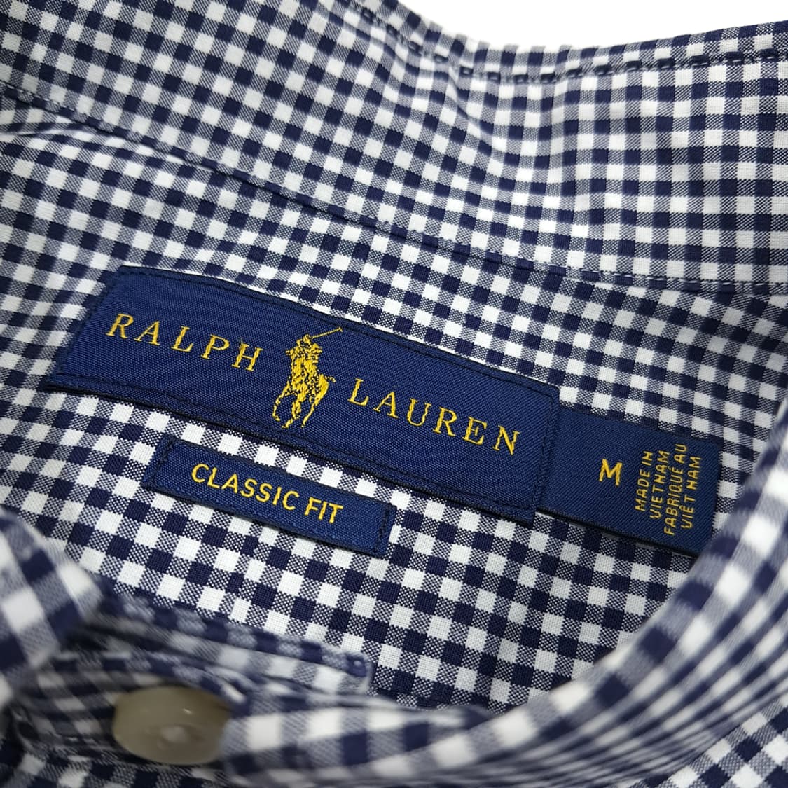 CL897 M 폴로 모던 마이크로체크 네이비 셔츠 남방 상품이미지3