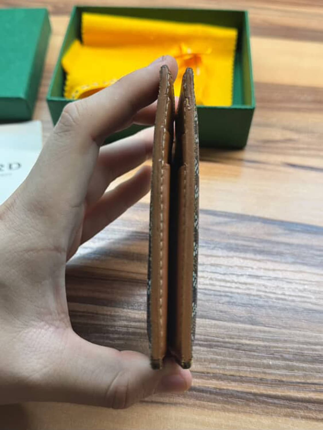 고야드 생피에르 오거나이저 블랙 탄 카드지갑 상품이미지4