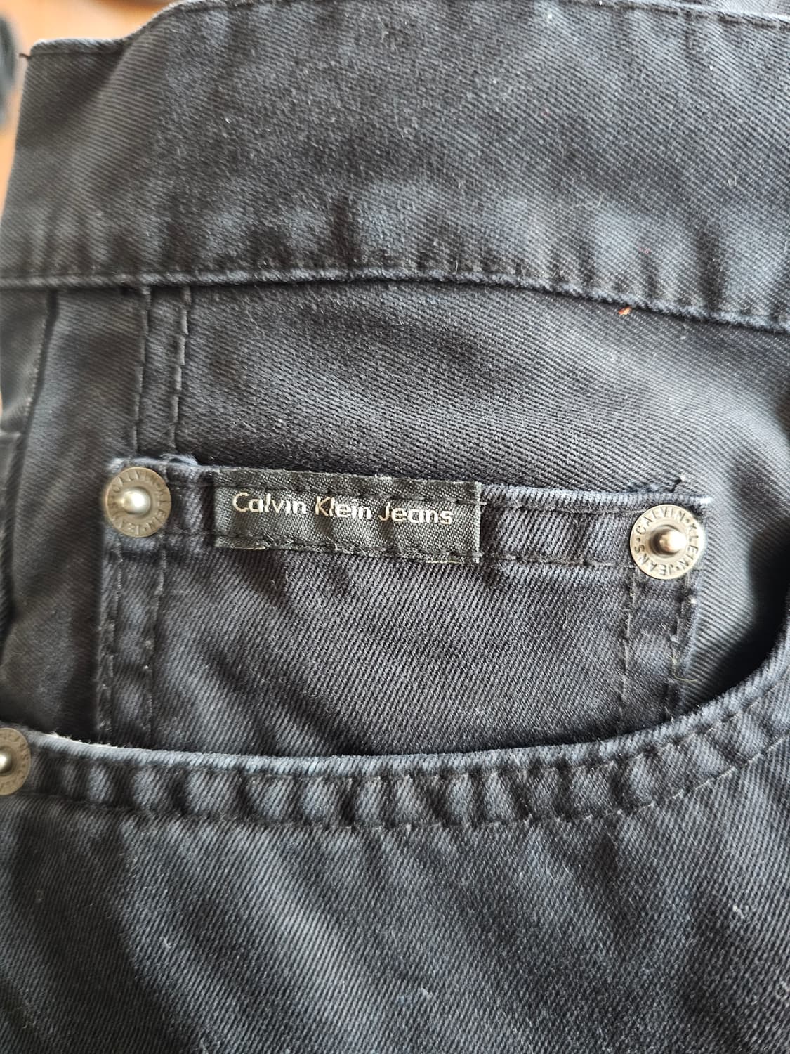 캘빈클라인 블랙 스트레이트 바지 W32 L34 상품이미지5