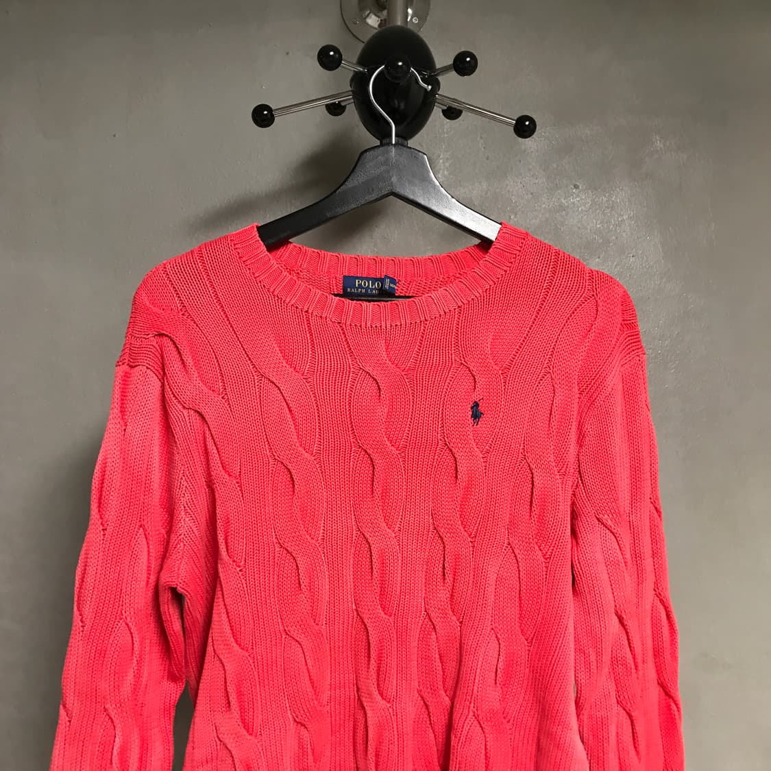 폴로 랄프로렌 케이블 니트 핑크 M 상품이미지2