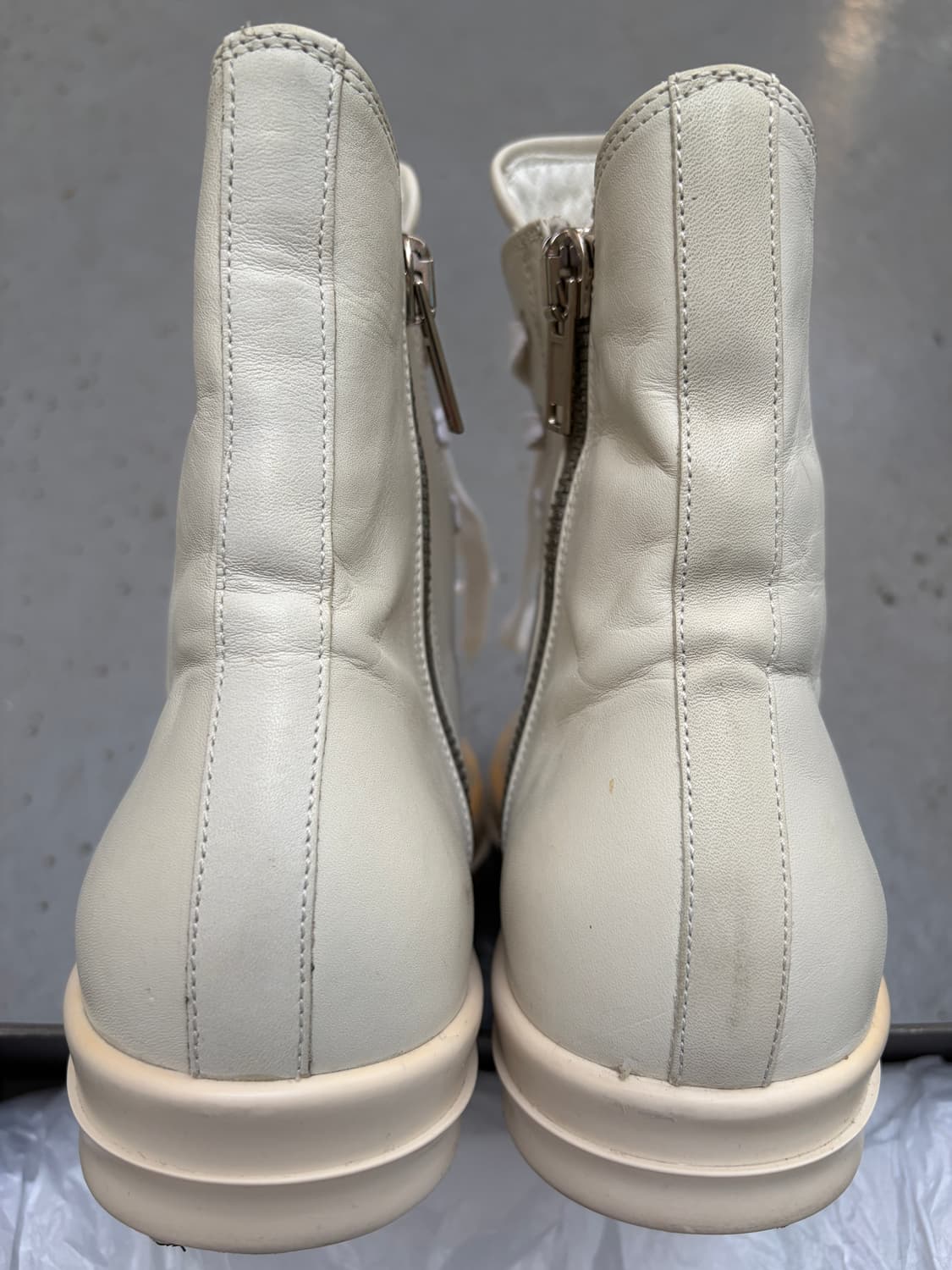 릭오웬스 12fw 라몬즈 하이 밀크 릭컨 다크쉐도우x  RICK OWEN 상품이미지5