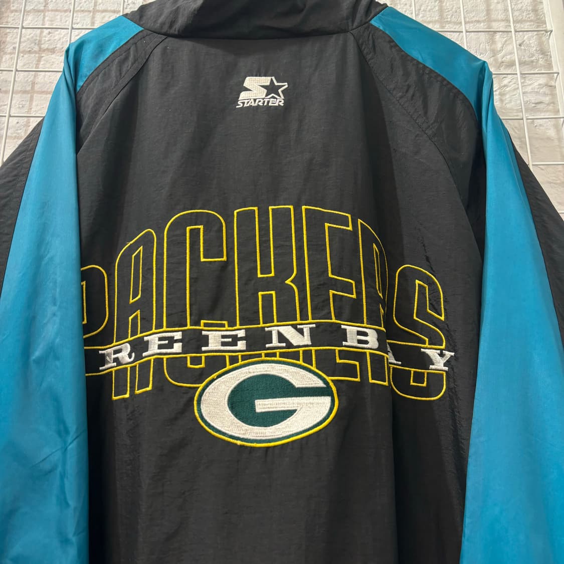스타터 X NFL 90s 올드스쿨 그린베이 패커스 바람막이 XL 상품이미지6
