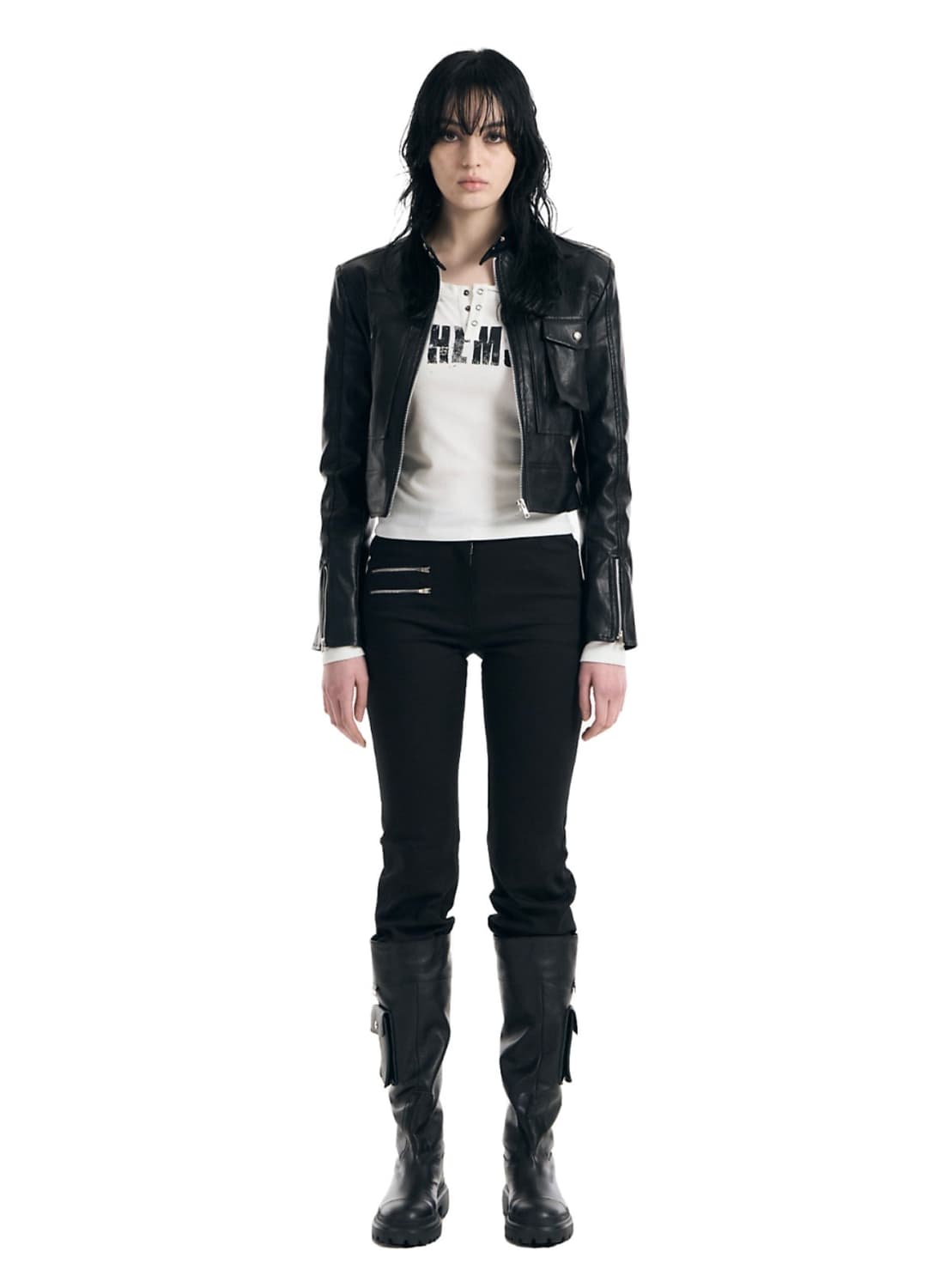 보헴서 패치 바이커 자켓 상품이미지3