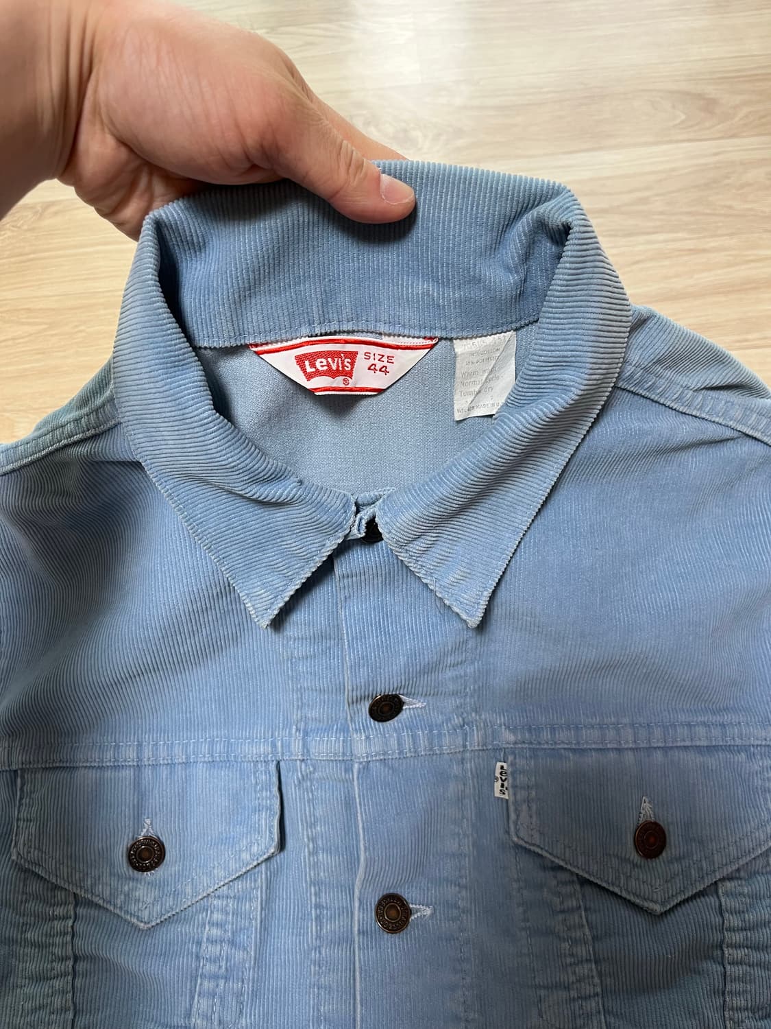 70s 미제 리바이스 코듀로이 3세대 트러커 70505 44사이즈(L) 상품이미지2