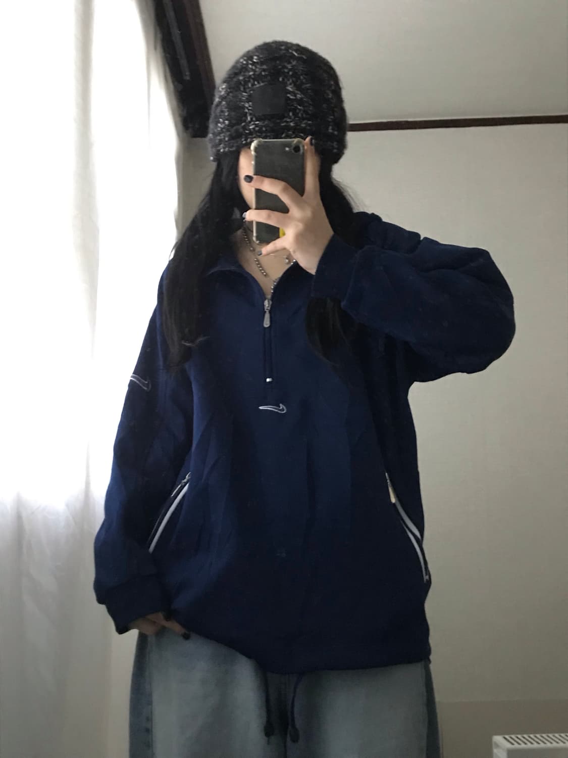 나이키 00s 오버핏 반집업 상품이미지6