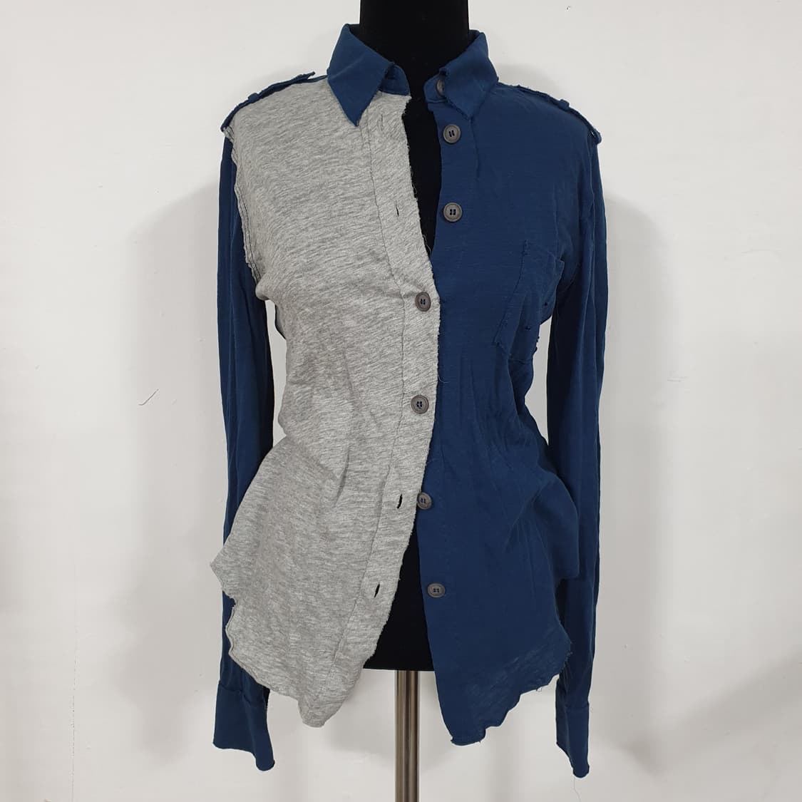 빈티지 그런지페어리 y2k 밀란로랭 u라인 셔츠 탑 상품이미지2