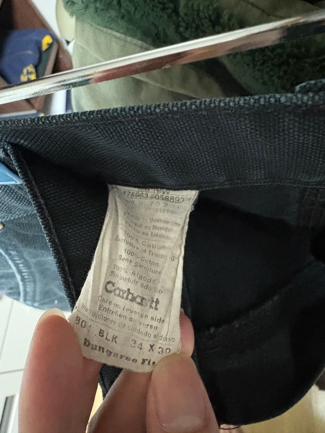 칼하트 B01 더블니 블랙 blk 34x30 상품이미지2