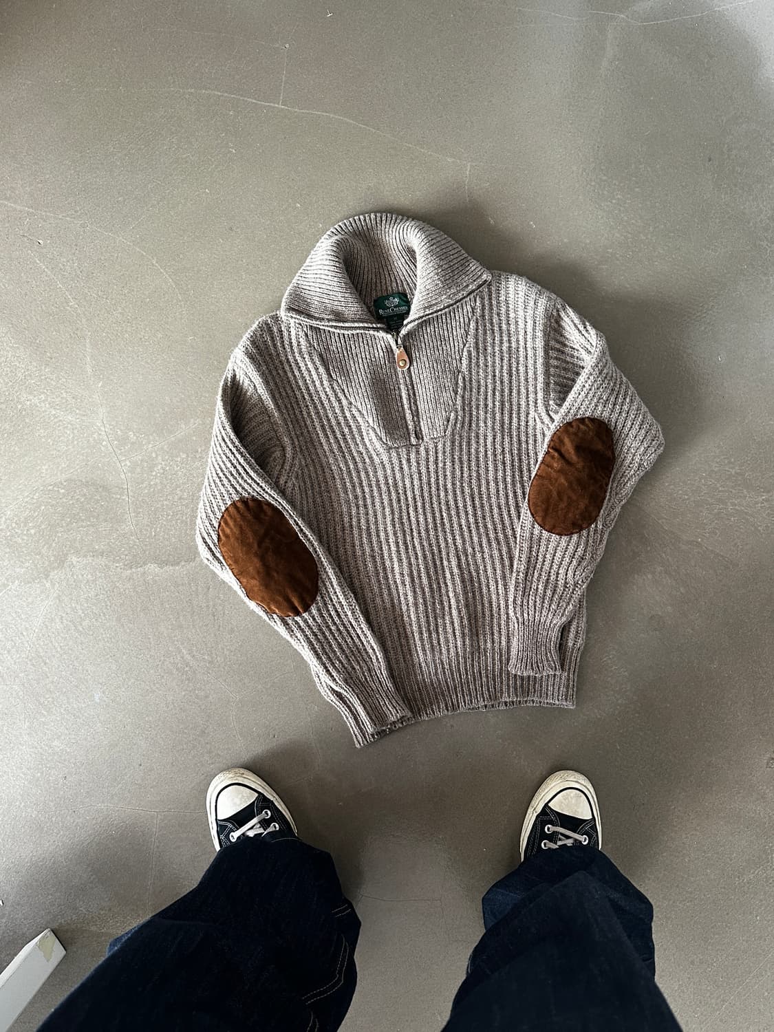 Rune chester 하프 집업 니트 상품이미지1