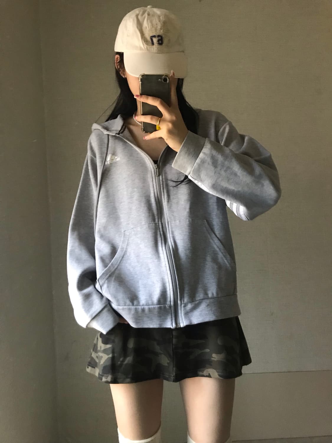 아디다스 그레이 후드집업 상품이미지4