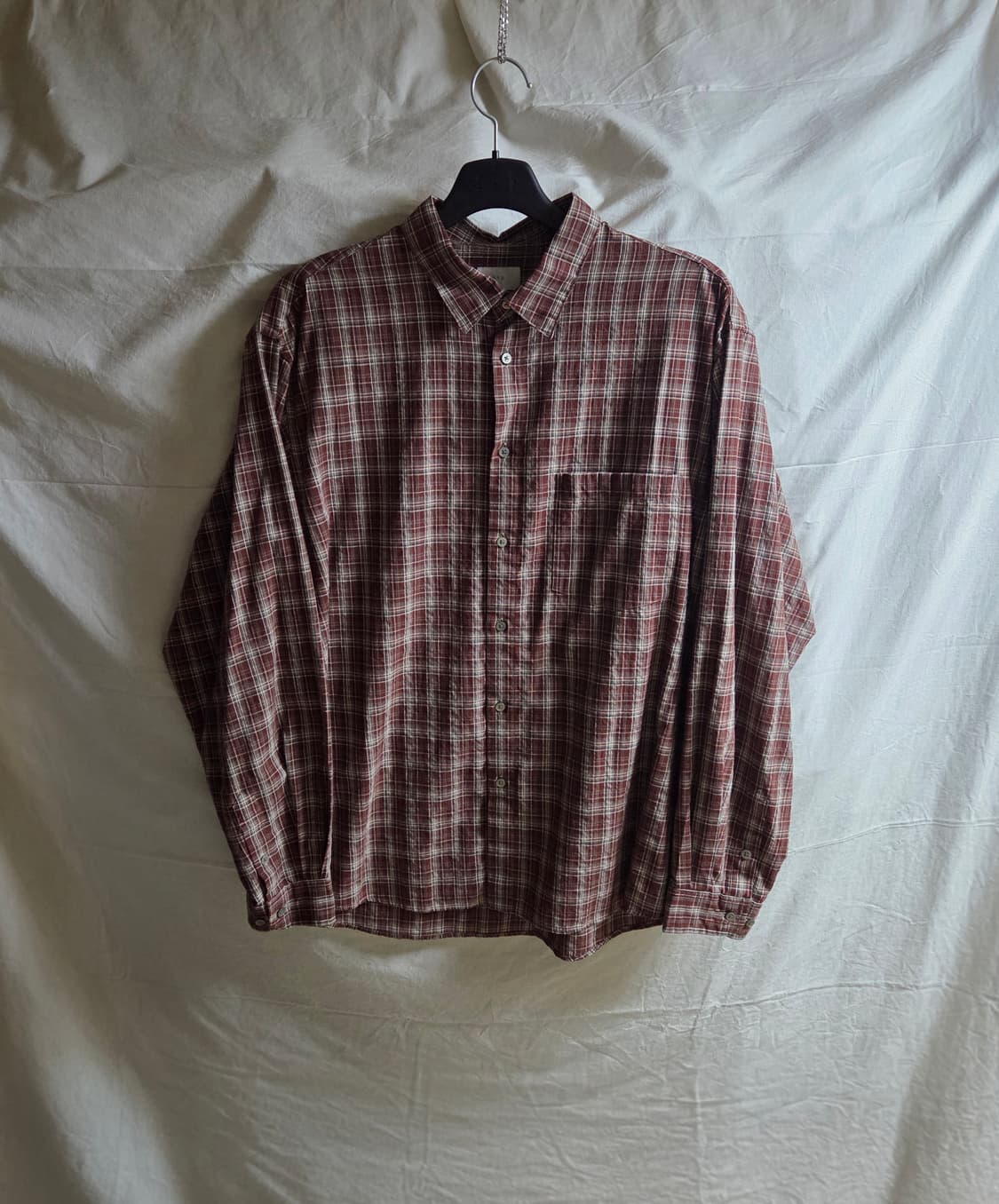 애습 asp 코어 체크 셔츠 브릭 L 상품이미지2