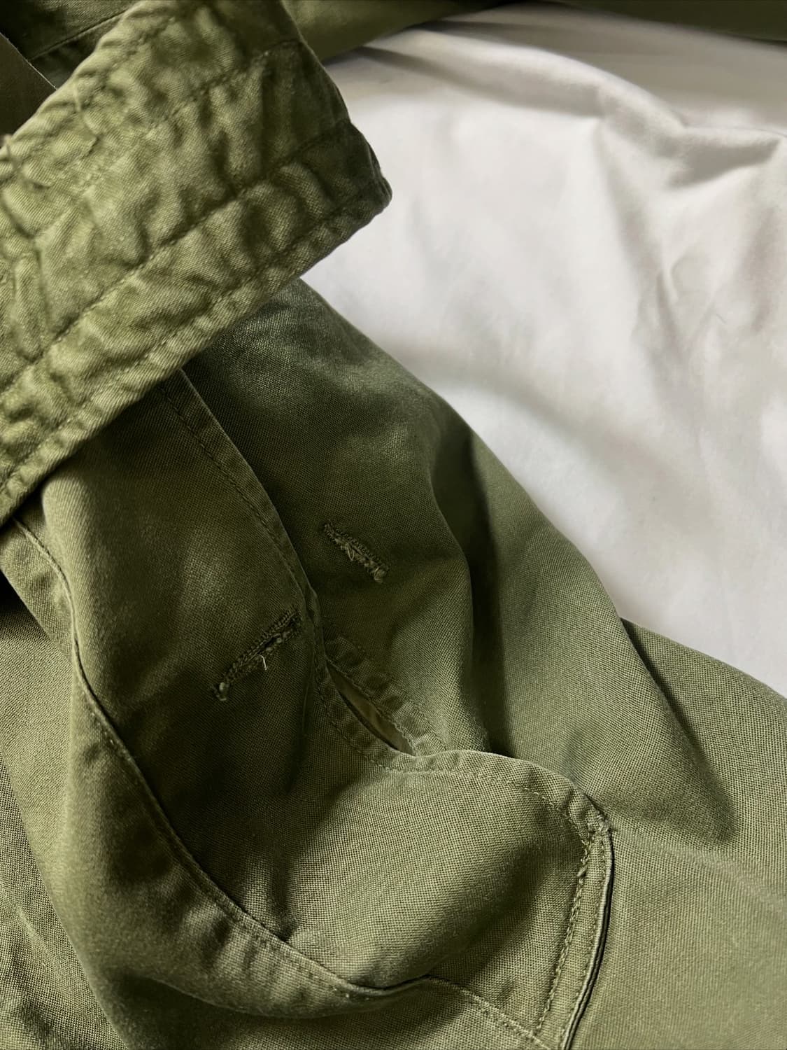 50s 빈티지 미군 OG-107 트렌치코트 상품이미지7