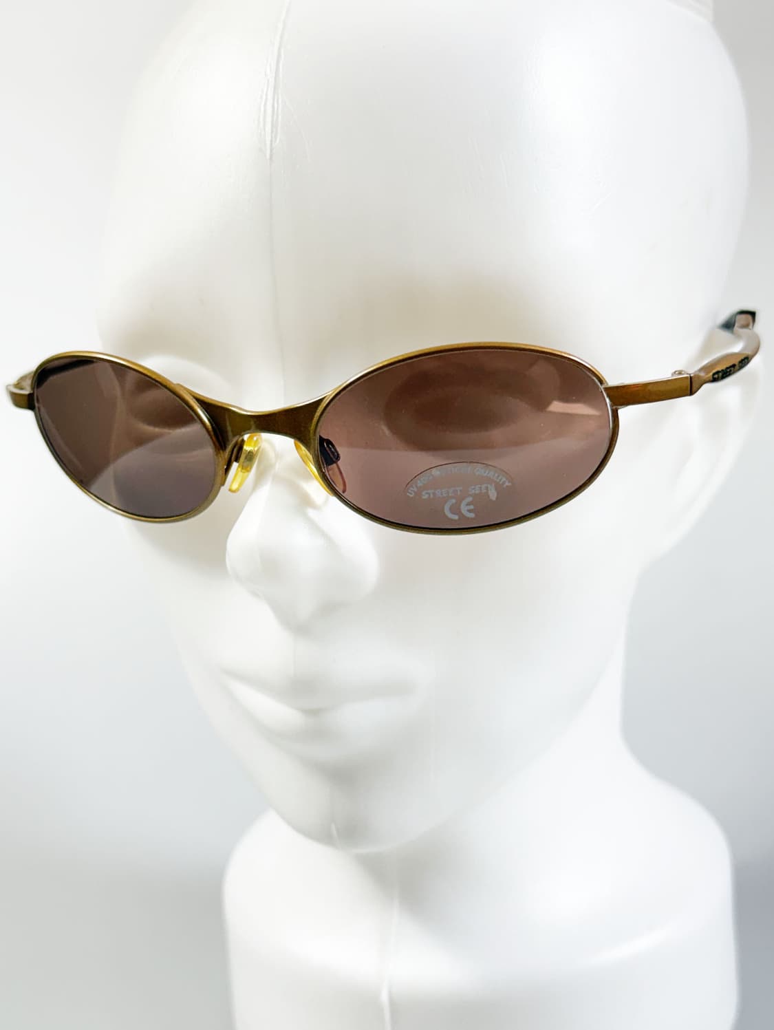 90s STREET SEEN 슬림 오벌 메탈 빈티지 선글라스 상품이미지8