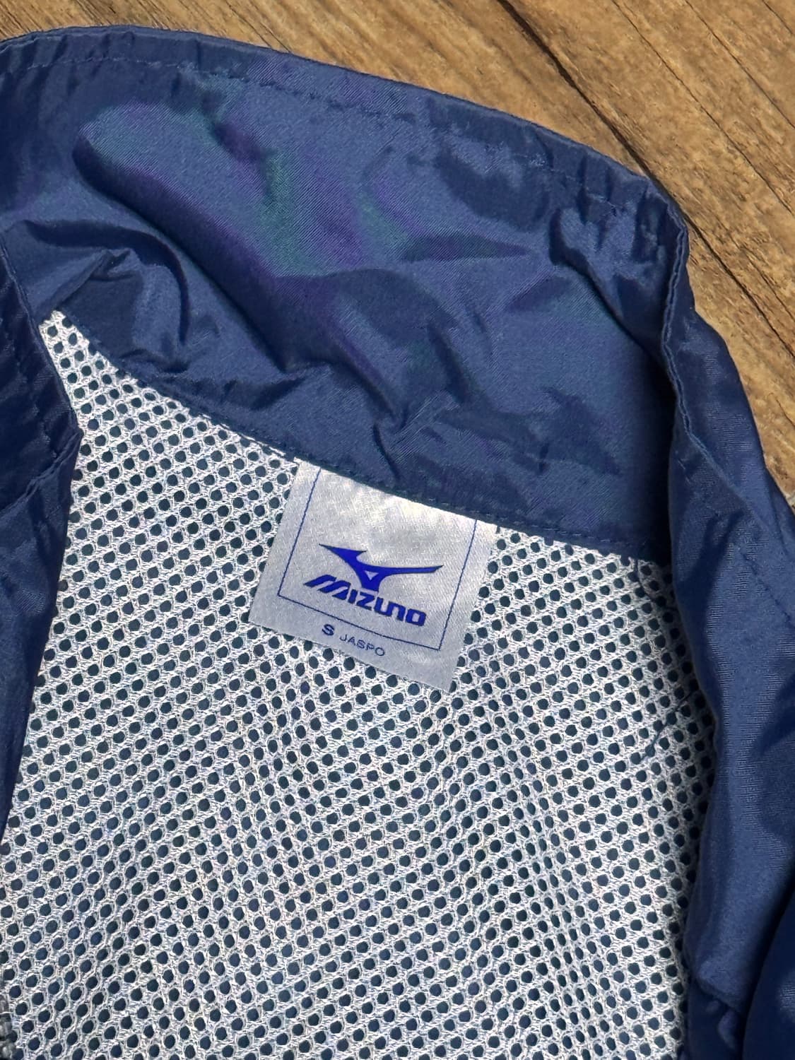 미즈노 대학교 프린팅 네이비 바람막이 자켓 상품이미지6