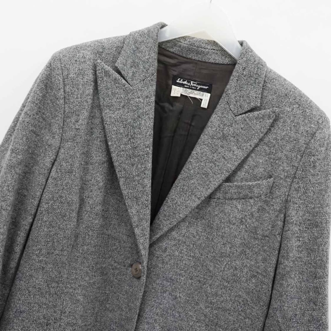 Salvatore Ferragamo 헤링본 테일러 코트 상품이미지3