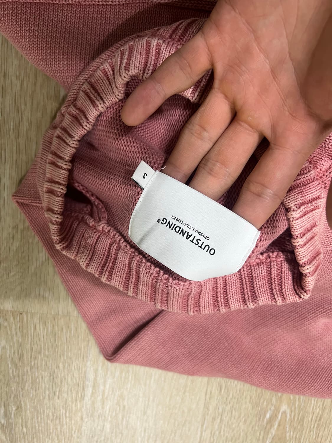 아웃스탠딩 REVERSE DYING KNIT 상품이미지2