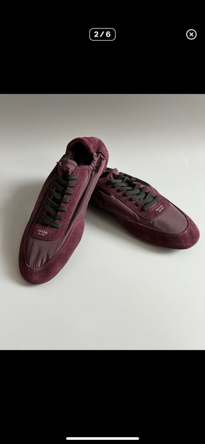 프라다 컬랩스 버건디 8.5 상품이미지3