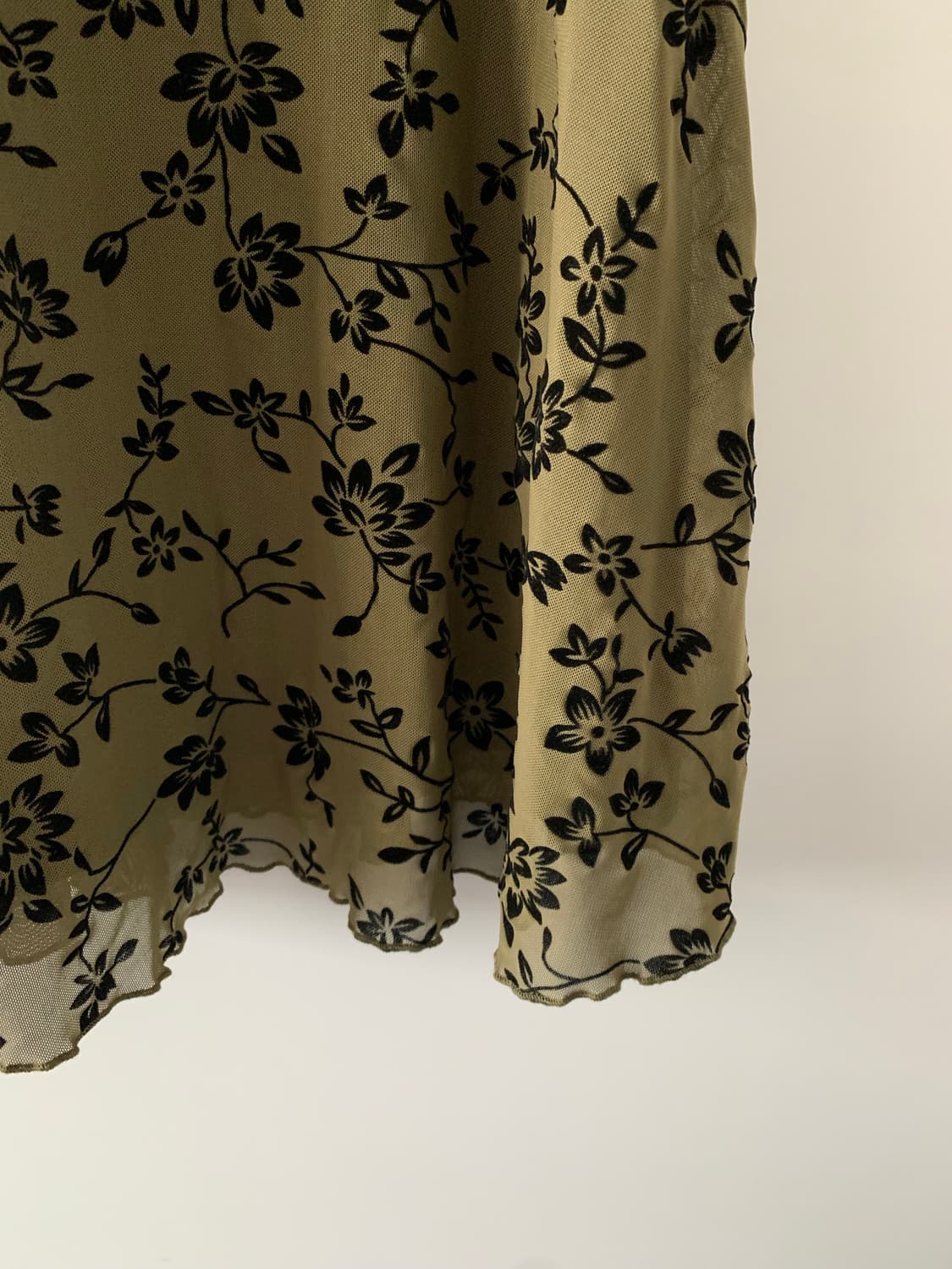 딥그린 플라워 원피스 상품이미지3