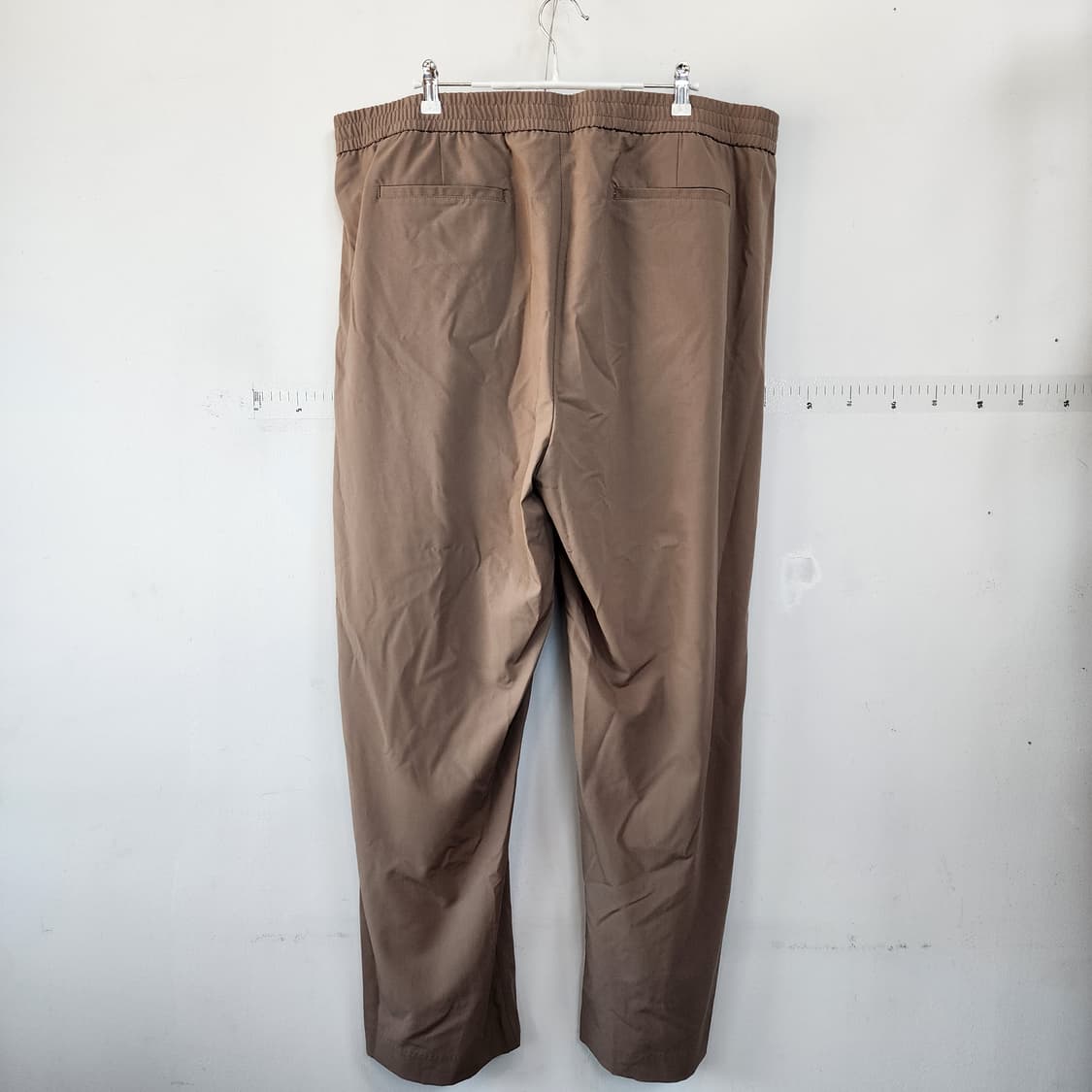  무신사스탠다드 브라운 밴딩 와이드 팬츠 상품이미지4