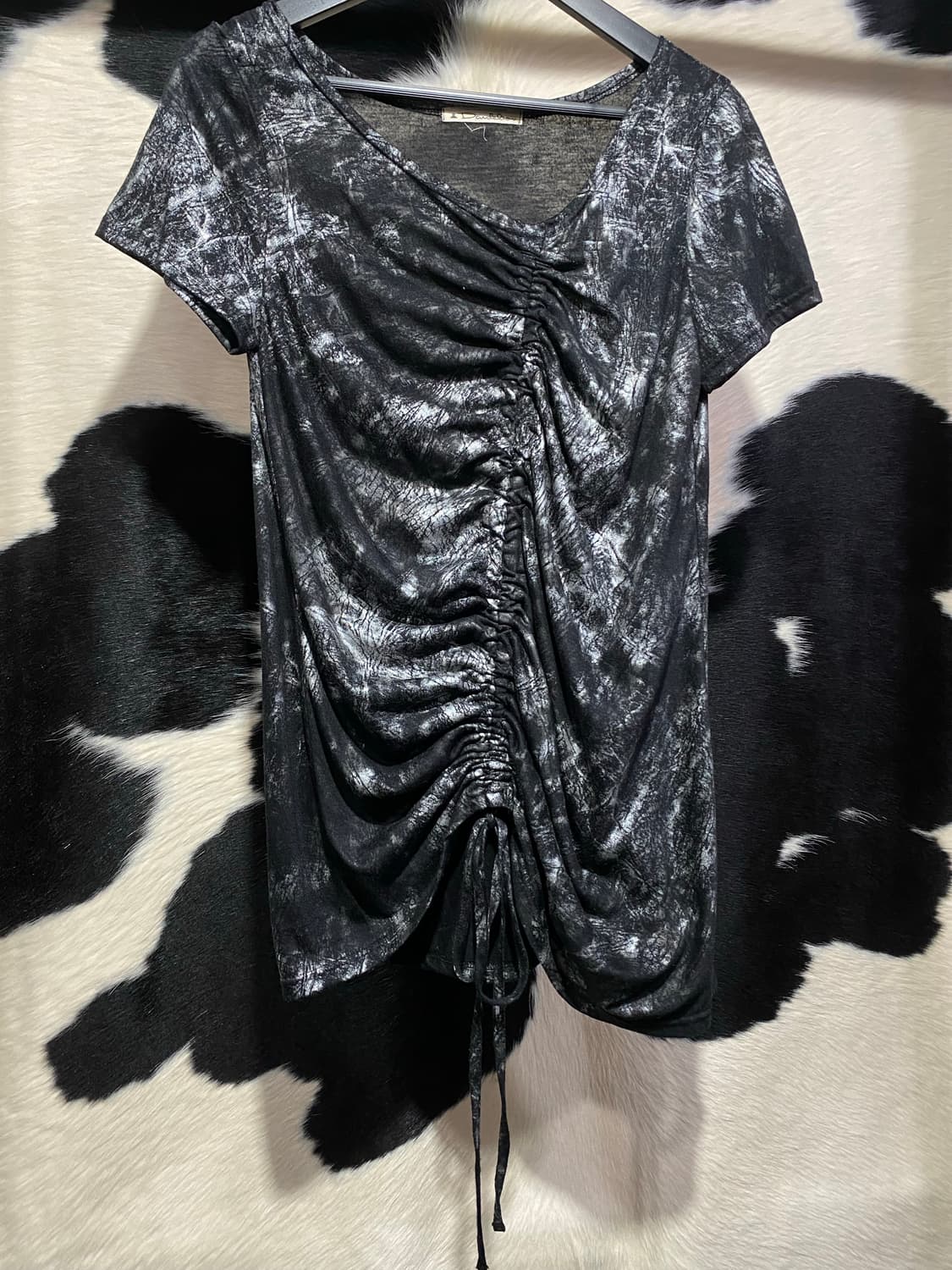 Japanese vtg 타이다이 셔링 반팔티셔츠 상품이미지3