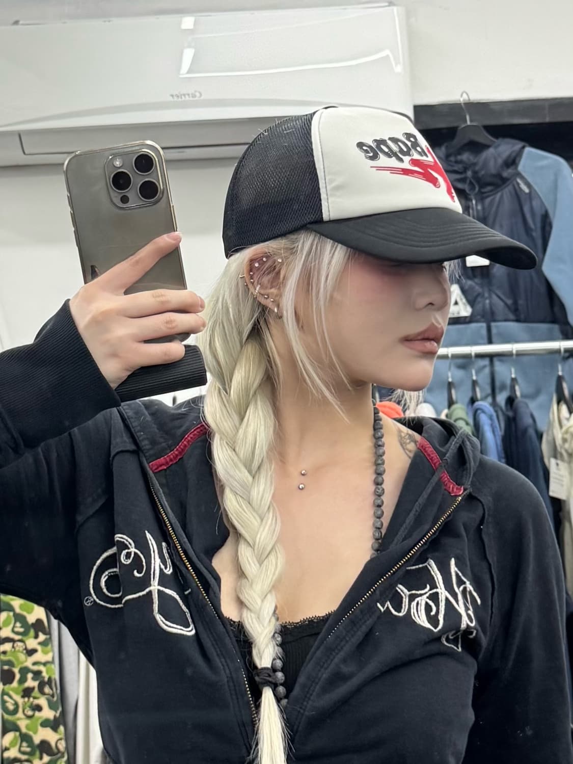 베이프 썸머백 메쉬캡 상품이미지2