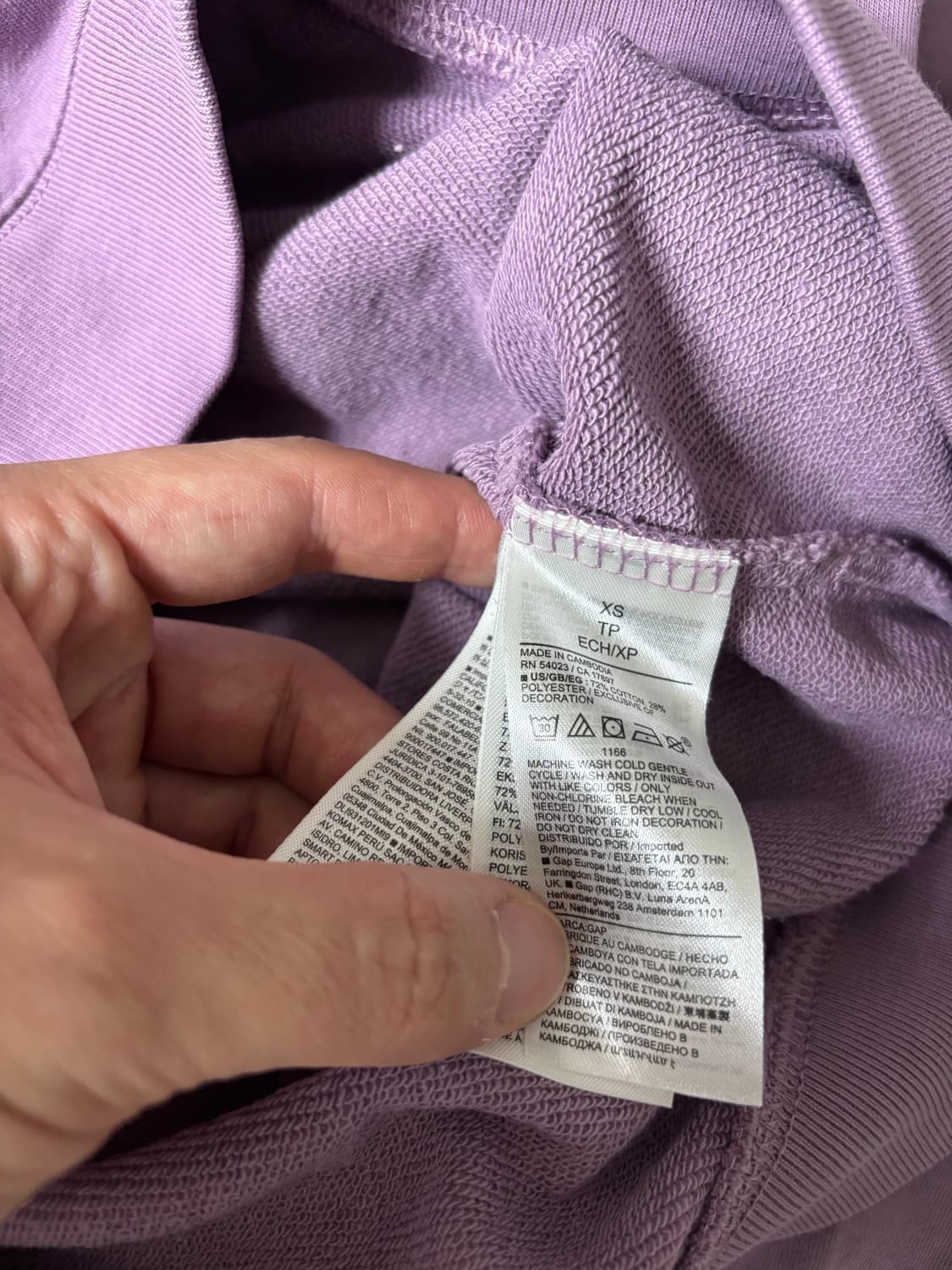 갭 남녀공용 XS 맨투맨 스웻셔츠 상품이미지4