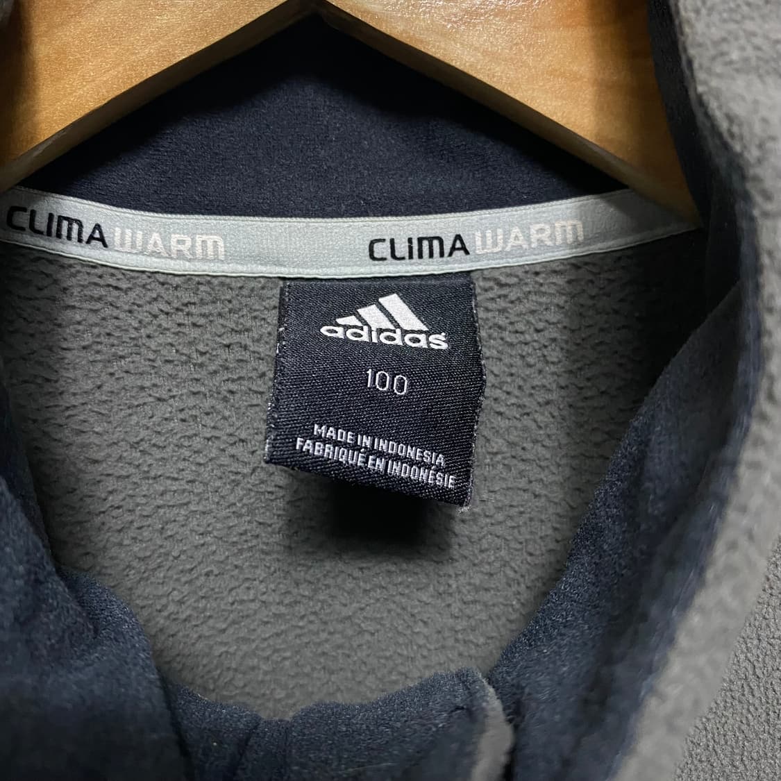 아디다스 로고 집업 후리스 상품이미지4