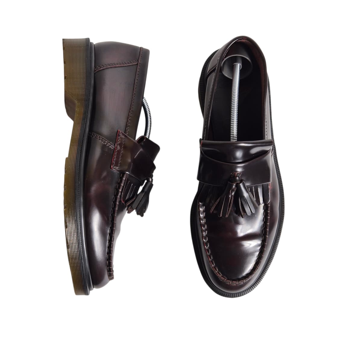 270-275) Dr.martens 닥터마틴 아드리안 테슬 로퍼 버건디 상품이미지7