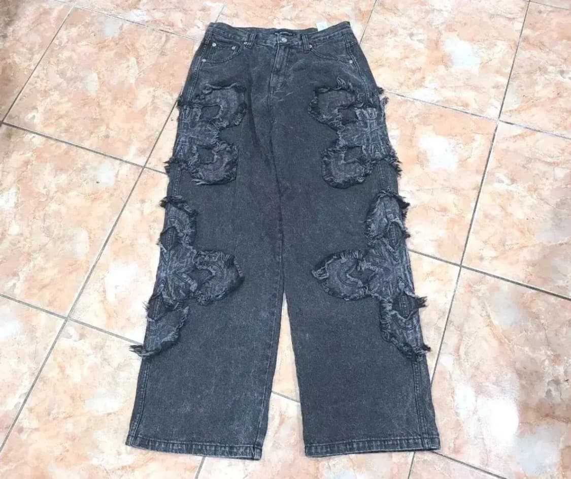 써저리 클로버 로고 패치 데님팬츠  상품이미지1