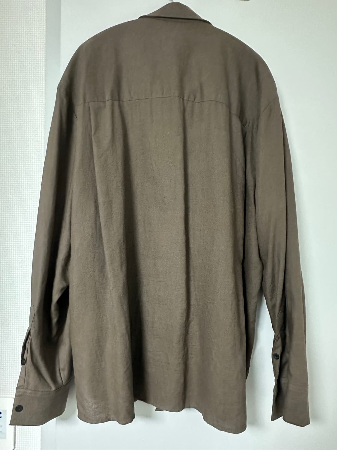 엘무드 오픈카라 린넨 셔츠 48사이즈 판매 상품이미지2
