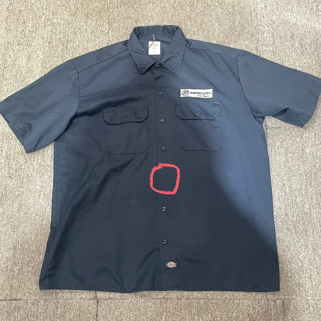(XL) Dickies 디키즈 반팔 워크 셔츠 블랙 상품이미지3