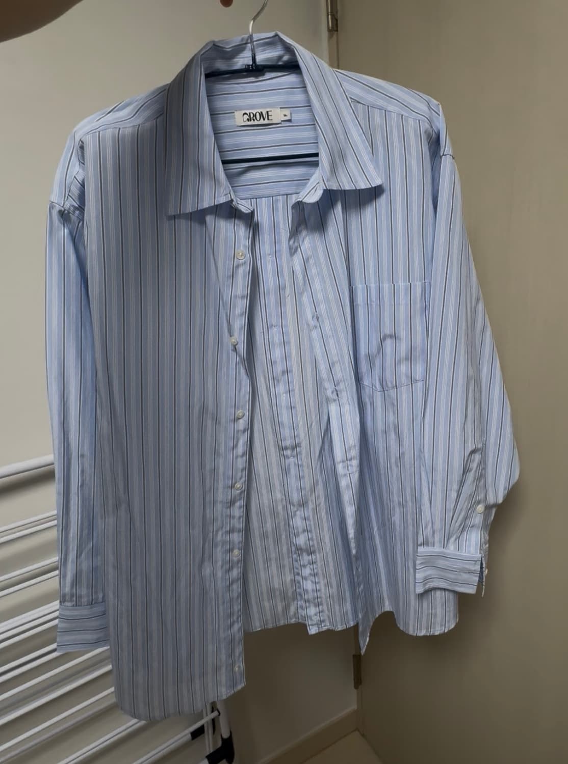 BLAINE SHIRT(light blue) free 상품이미지4