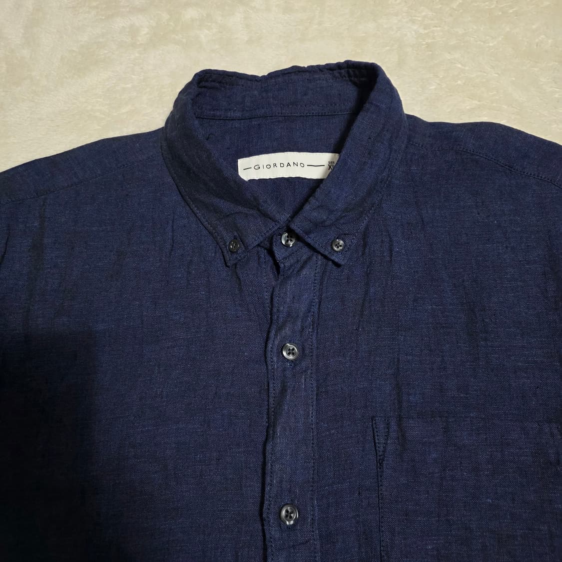 (XL)지오다노 린넨 100% 셔츠 상품이미지2