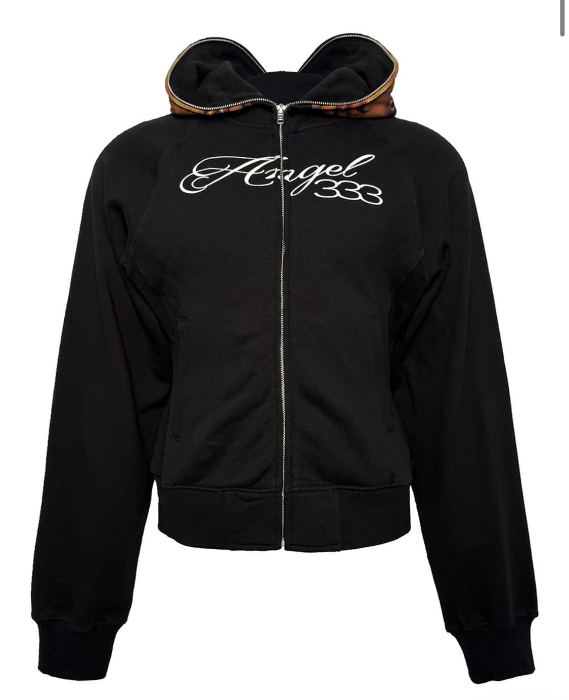 Lettering Angel Face Zip-Up Hoodie 후드집업 상품이미지1