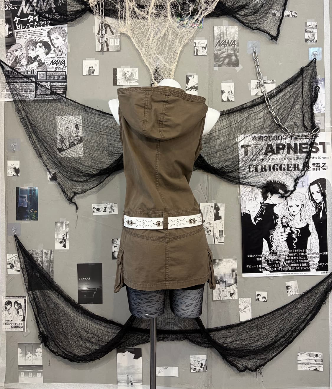 Grunge Gothic pocket detail 2wayonepiece 상품이미지4