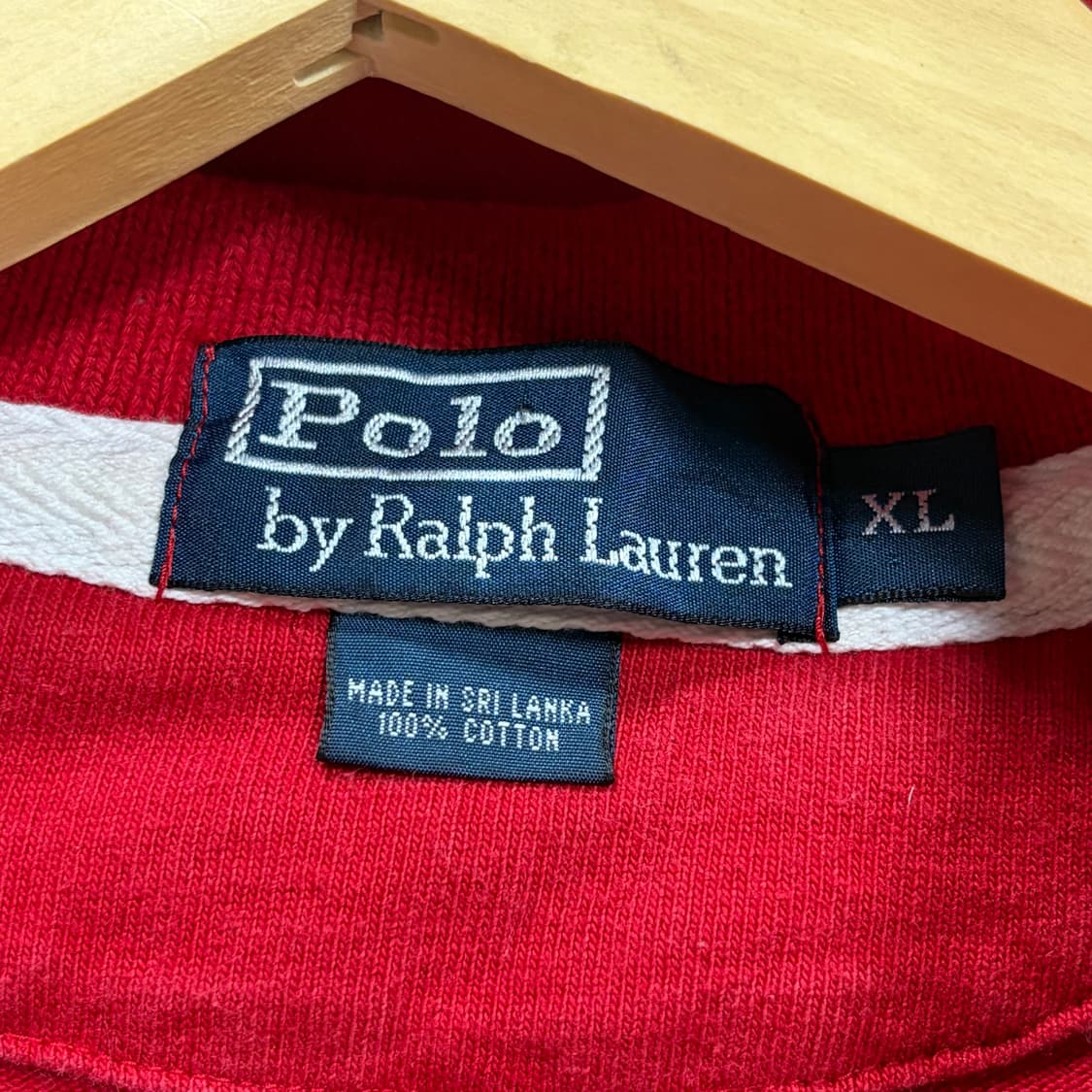 폴로 빅포니 치프키프 레드 럭비 반팔 카라 티셔츠 XL 상품이미지9