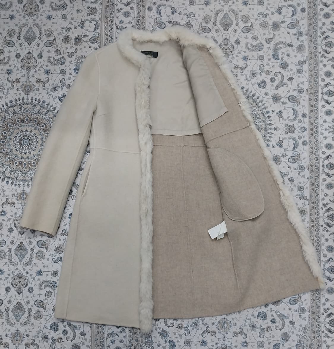 NICE CLAUP 폭스 퍼 무스탕 코트 상품이미지2