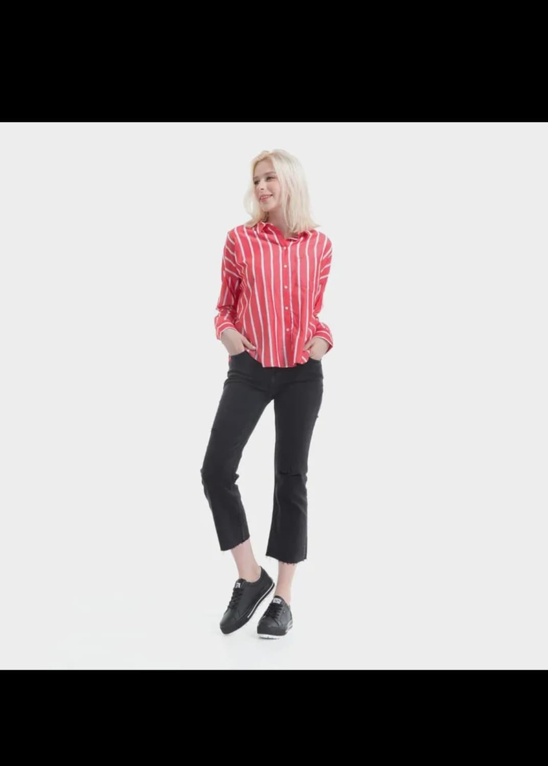 타미진스 루즈핏 스트라이프 셔츠 상품이미지7