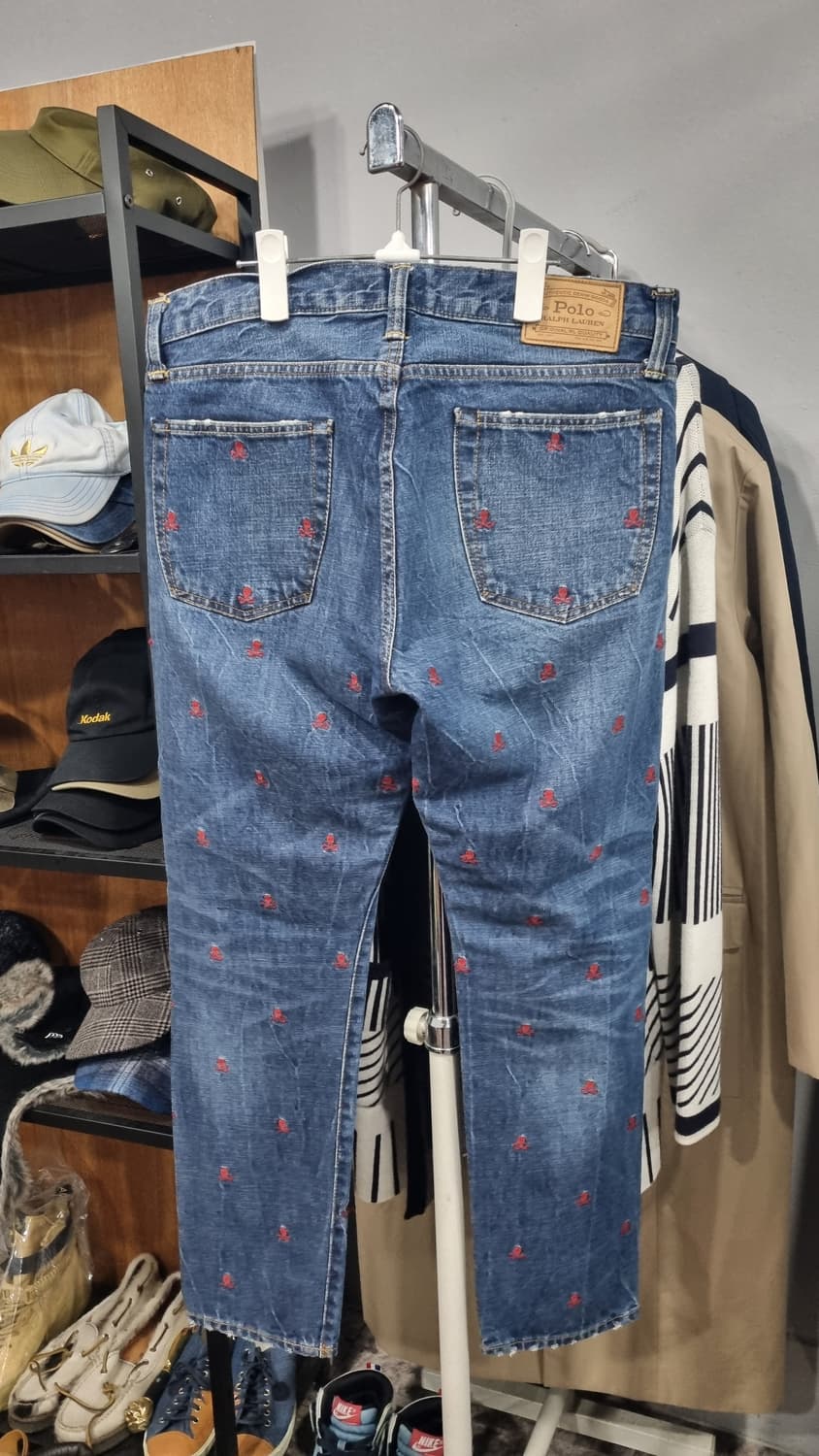 폴로 스컬자수 설리반슬림핏 32~33size(표기32) 컨디션9/10 상품이미지3