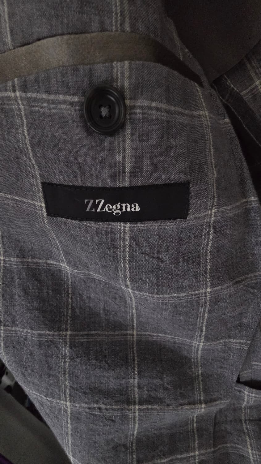 Z Zegna 체크 블레이저 48R 상품이미지6