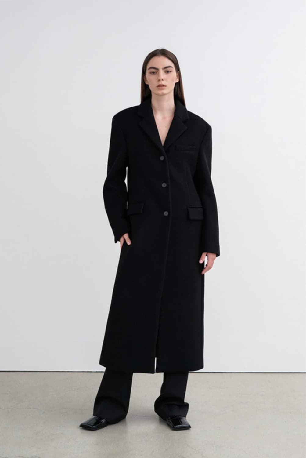 인사일런스 우먼 캐시미어 롱코트 상품이미지1