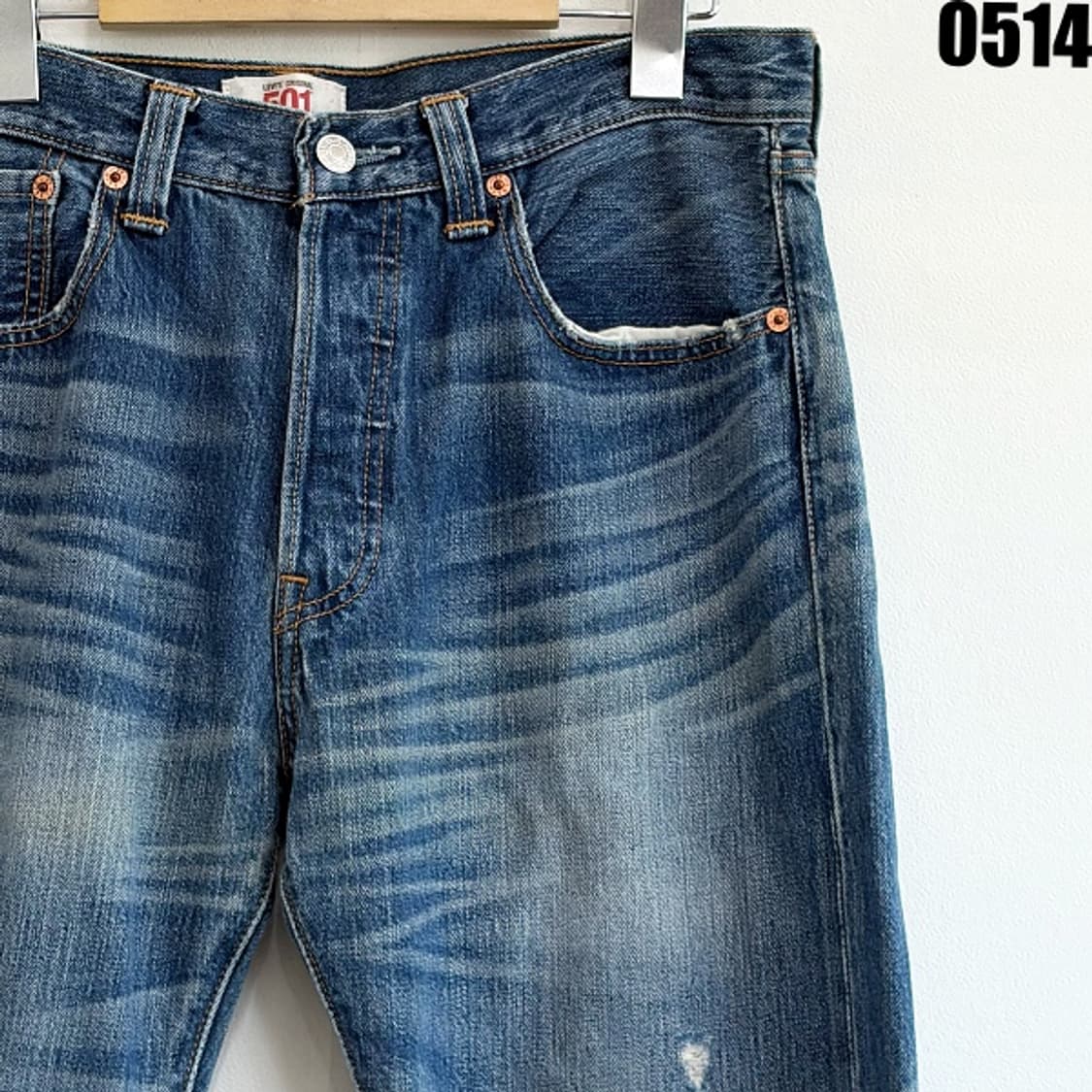 리바이스 501 빈티지 워싱 데님 팬츠 W32L33 0514 상품이미지2